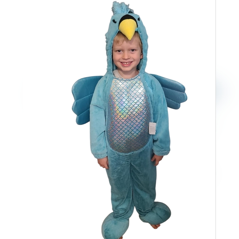 BIRD Costume Child Size 4-5T Parrot Hummingbird
